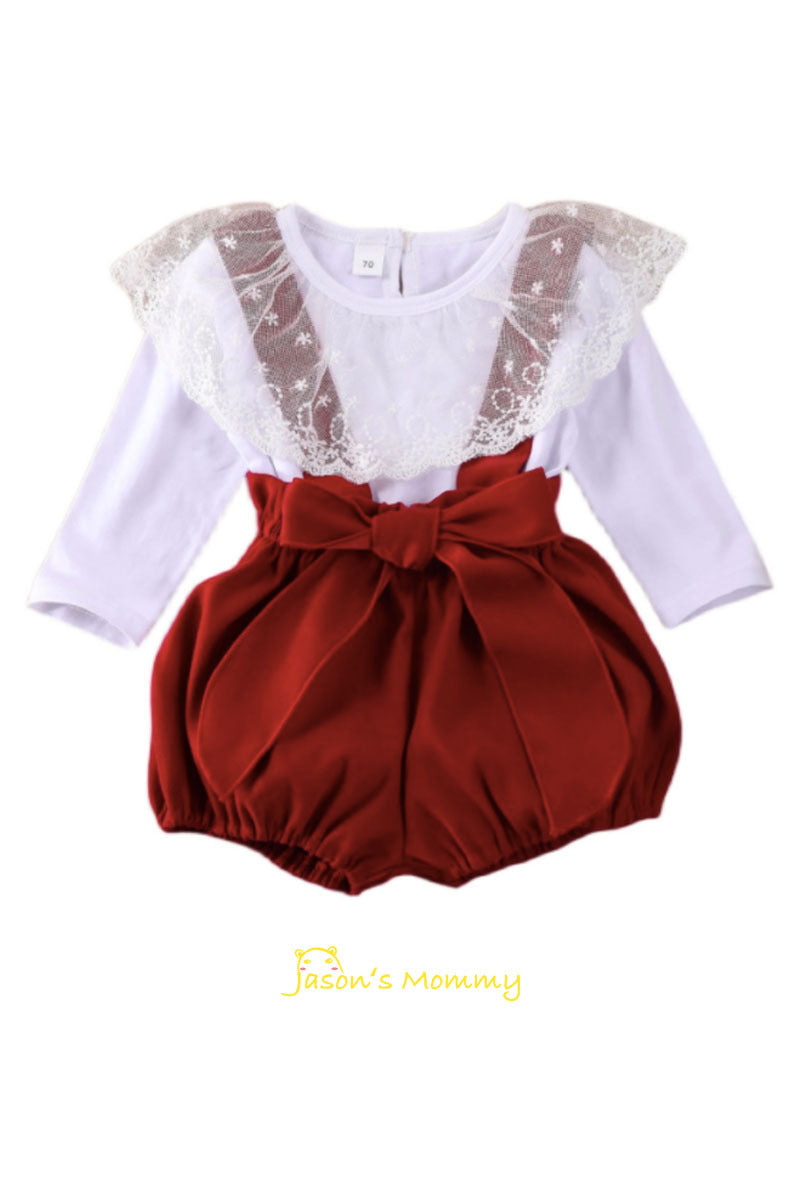 Infant Girl Outfits Long Sleeve Ruffle  Long Pants