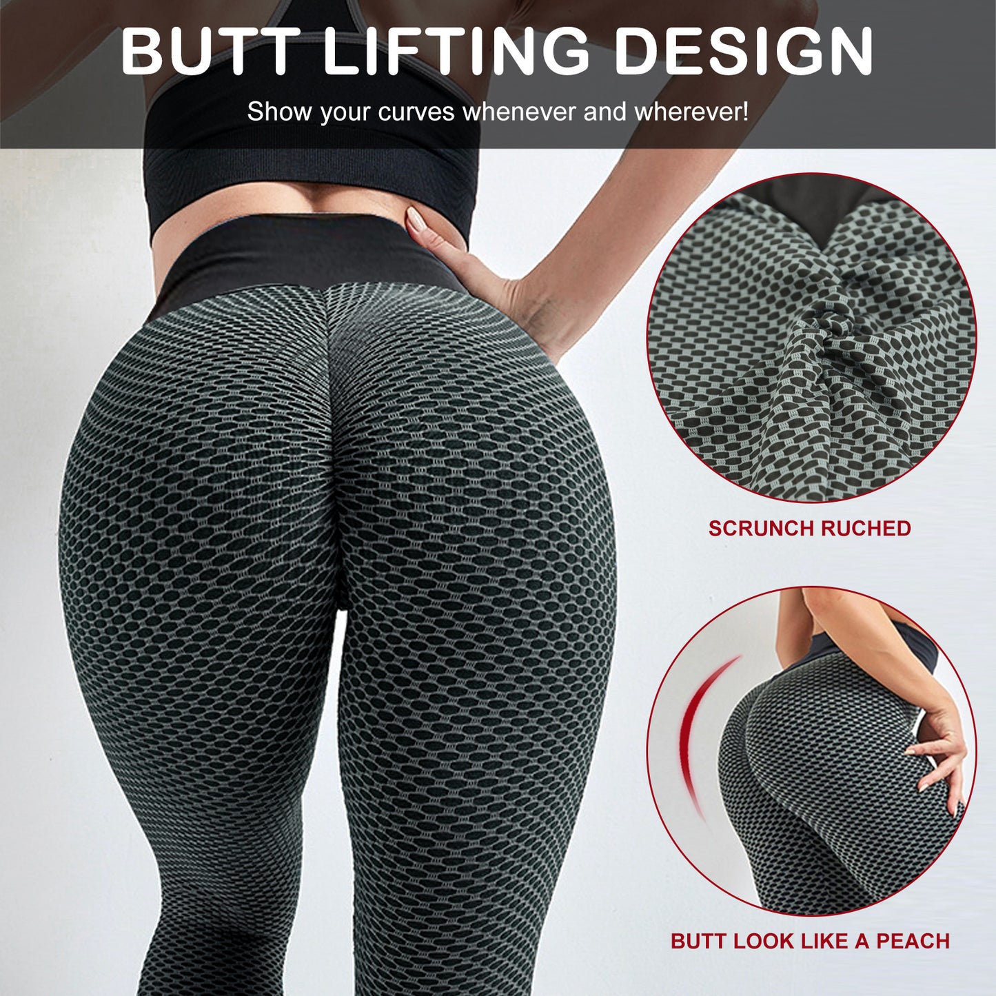 TIK Tok Leggings Women Butt Lifting Workout Tights Plus Size Sports High Waist Yoga Pants Small Amazon Banned