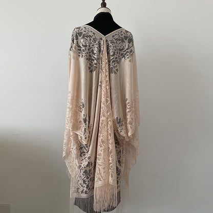 Summer Ladies Tassel Women's Thin Lace Shawl