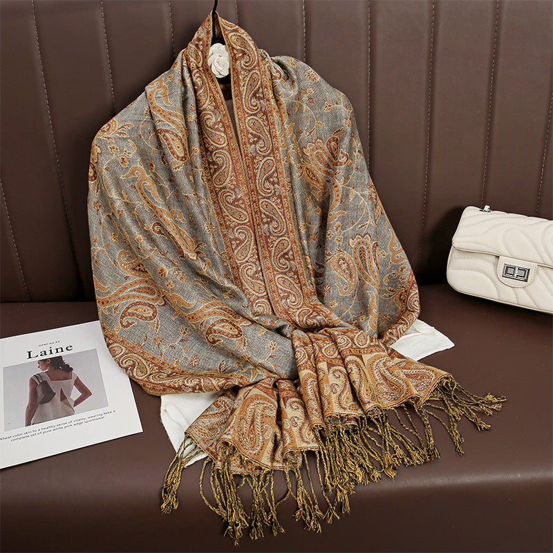 Cashmere Shawl Women's Printed Warm Scarf