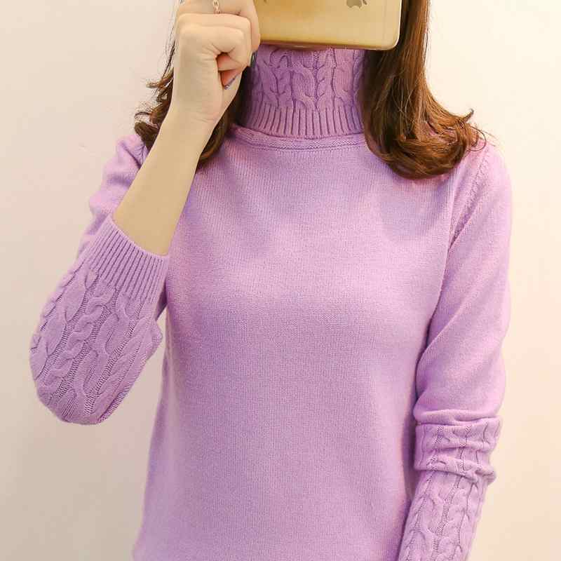 Turtleneck Winter Sweaters New 2023 Long Sleeves Thick Warm Female Sweater