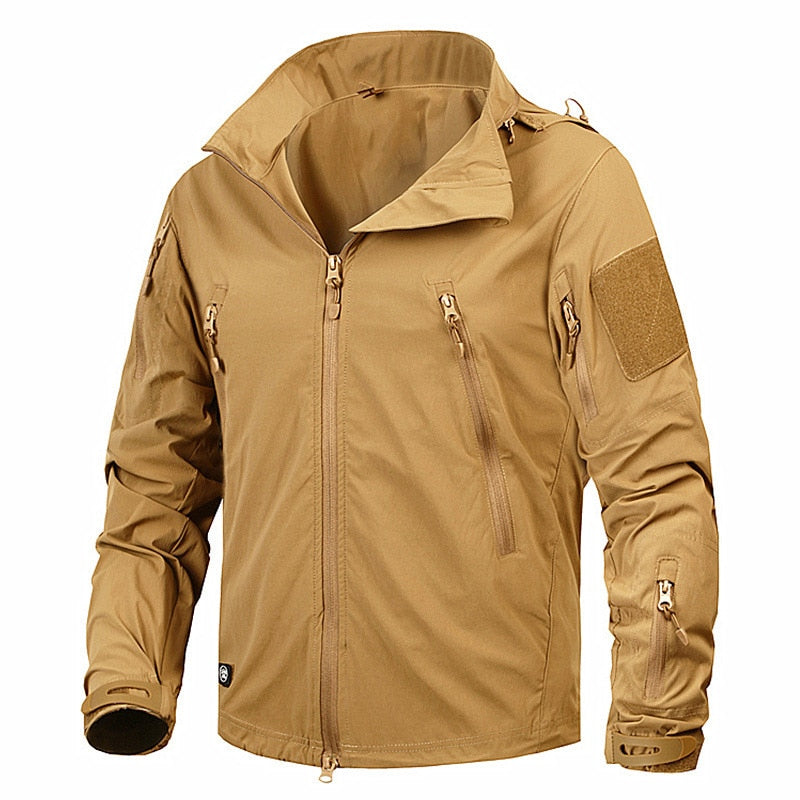 New Autumn Men's Jacket Tactical Outwear Breathable Nylon Light Windbreaker Coat