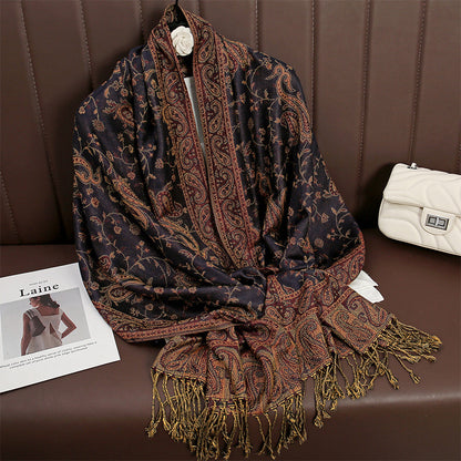 Cashmere Shawl Women's Printed Warm Scarf