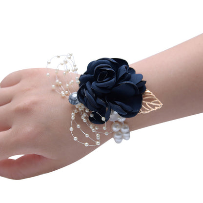 Wrist Flower Bride Bridesmaid Sister Group Wrist Flower Corsage Hand Gift Children Dance Hand